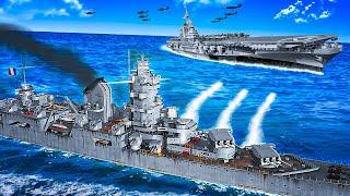 Unstoppable CRUISER vs Massive AIRCRAFT CARRIER Battle in World Of Warships