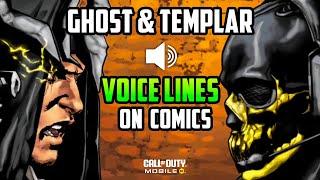 Ghost & Templar Voice lines on Comics in CODM - COD Mobile