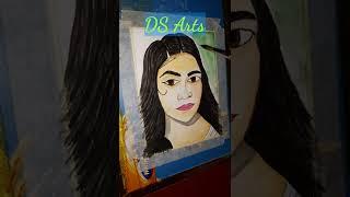 Drawing Amusing Rii (Risha Vaidya) in Portrait. #amusingrii #portraits #watercolor