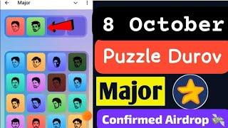 8 October Major Puzzle durov Solved Today || Major Daily Combo Card 8 October