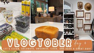 VLOGTOBER 2024 | COZY FALL | EASY FALL DECOR | EASY FALL RECIPES | HOLIDAY PLANNING | AUTUMN