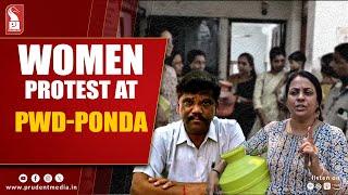 Water Crises: Women Protest At PWD-Ponda Office