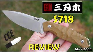 Review of the Sanrenmu S718 - Budget Fixed Blade