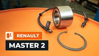 How to change the wheel bearings and ABS sensors on the RENAULT MASTER 2 Van [AUTODOC TUTORIAL]