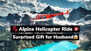 Surprised Helicopter Ride for Husband | HIS REACTION  | The VIEW | Helicopter Tour Canada!