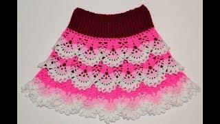 Юбка крючком. Мастер класс+ схема. Skirt crochet