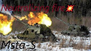 2S19 "Msta-S" in Action Russian Artillery