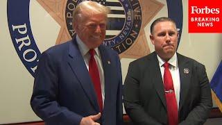 JUST IN: Donald Trump Holds Surprise Meet And Greet At Las Vegas Police Protective Association