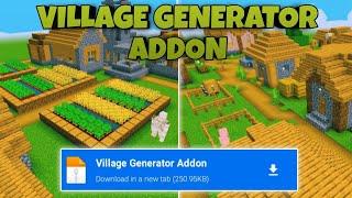 VILLAGE GENERATOR ADDON | MCPE 1.19