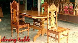 Shagun kat dining table cr 🪑 wood new design