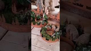 Kleine feine Greenery Winterdekoidee  #Winterdeko #weihnachtsdekoration #Weihnachtsdeko