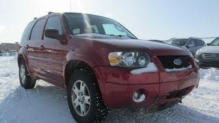 2005 Ford Escape Limited 4WD Start up, Walkaround and Vehicle Tour