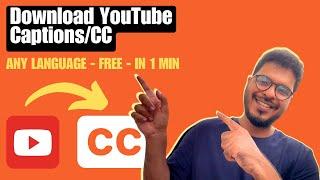 How to Download Subtitles/CC from YouTube | Download Subtitles of YouTube Videos for Free | Checksub