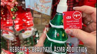 ASMR Dollar Tree Christmas shopping! (Whispering/polite gum chewing version) Quick stop at Walmart!