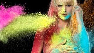 holi color shooting - Achtung Werbung...