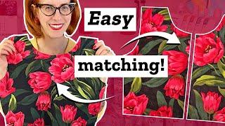 How to print match seams like a pro: Easy pattern matching sewing tutorial!