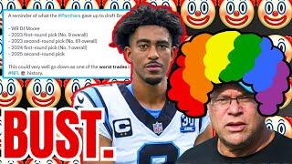 Panthers BENCH Bryce Young! Number 1 Pick is a BUST! WORST NFL TRADE EVER? David Tepper is a CLOWN!