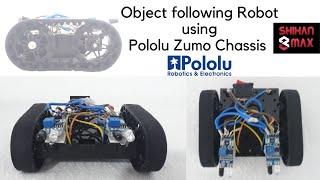 Object Following Robot using Pololu Zumo Chassis