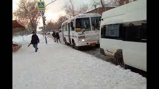 Бензиновый ЗМЗ-5234! ПАЗ-32051 маршрут 253.