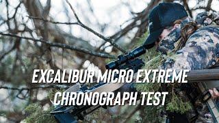 Excalibur Micro Extreme Crossbow Chronograph Test