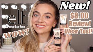 NEW Elf Soft Glam Satin Foundation REVIEW! WEAR TEST! DEMO! WOWWW!