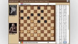 Demesmaecker - Laros. World Draughts Championship 1948