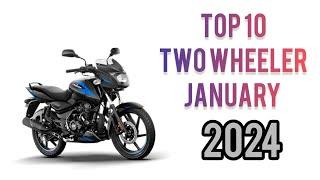 Top 10 best selling two wheeler January 2024  best selling two wheeler 