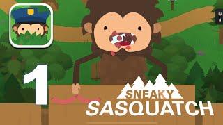 Sneaky Sasquatch - Gameplay Walkthrough Part 1 - Tutorial (iOS Apple Arcade)