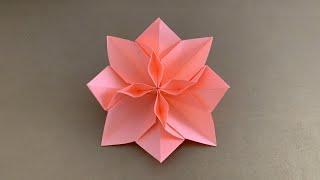 ORIGAMI FLOWER TUTORIAL