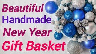 New year Gift Basket Making Craft || New Year Gift Basket Ideas || Best Out Of Waste New Year Craft