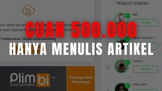 CUAN 500.000! Cara Menghasilkan Uang Dari Internet Lewat Plimbi.com