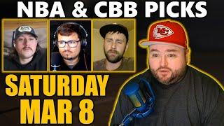 NBA & College Basketball Picks with Kyle Kirms | Saturday March 8th