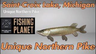 Fishing Planet Unique Northern Pike Guide 2020 - Saint-Croix Lake, Michigan