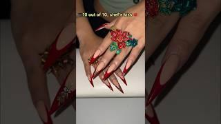 WATCH ME WORK:  Mistletoe Nails ️️ #christmasnails #holidaynails #winternails #acrylicfill #vbp