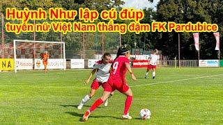 Huỳnh Như ghi 2 bàn, ĐT nữ Việt Nam thắng đậm 6-0 đội châu Âu