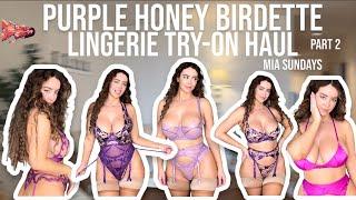 Purple Honey Birdette Lingerie | Part 2 | Sexy Lingerie try on haul | curvy body | Video 13
