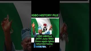 Igbo History File 1993 #nigerianhistory #democracy #igbohistory