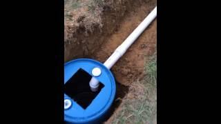 Simple DIY 3 barrel septic system for tiny house or cabin