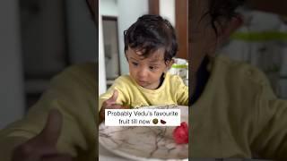 My baby is trying watermelon for the first time#cutebaby #watermelon #firstfood #ytshorts #baby