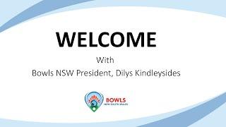 Bowls NSW Online Members Conference Welcome Message