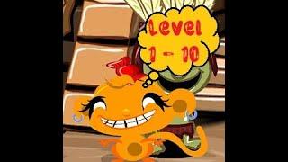 Monkey GO Happy. Level 1-10.  Счастливая обезьянка. Уровни 1-10.