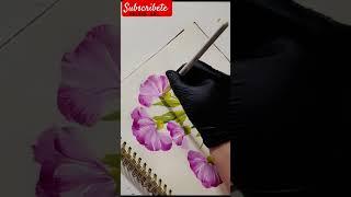 Pintando un Clavel con Técnica Sencilla y Brocha Redonda ️"#PinturaFácil #FloresHermosas #Arte