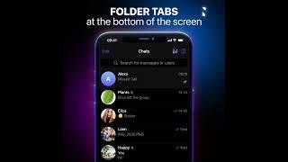 How To Move Folders Tabs to the Bottom in Nicegram - #1 Telegram client! (Shots)