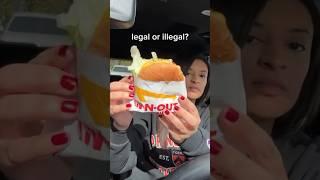 IN-N-OUT chicken sandwich?! #shorts #innout #chickfila  #chickensandwich #hack