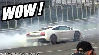 Lamborghini LP560-4 HUGE BURNOUT!!