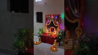 ️Last minute Ganpati Decoration ldea 2024 #shorts #decorationideas #ganpatidecoration #trending