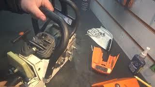 Stihl MS 260 карбюратор и течь масла