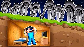 Я ПОСТРОИЛ ПОДЗЕМНЫЙ БУНКЕР И ПЕРЕЖИЛ СТРАШНУЮ НОЧЬ В РОБЛОКС! ROBLOX