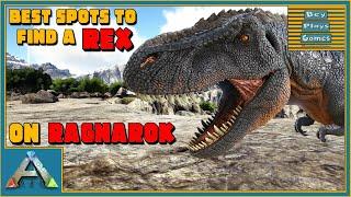 ARK: Ragnarok - ALL REX Spawn LOCATIONS | Best Spots to Find Them!!