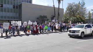 50-50-1 protest takes place at Liberty Bell in Downtown Bakersfield